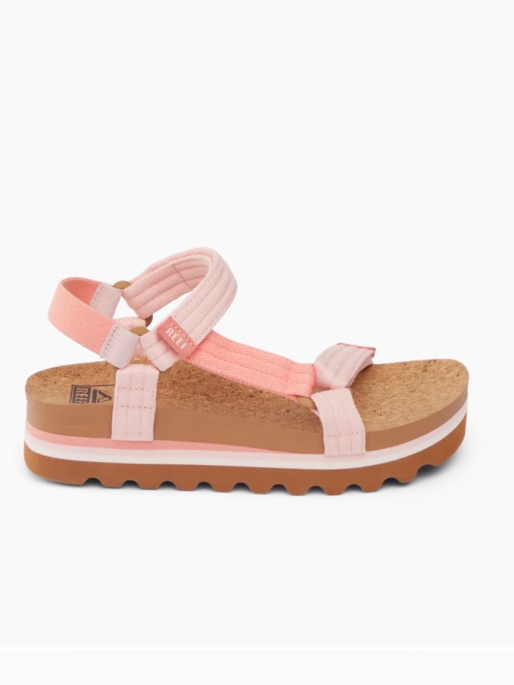 Reef Cushion Rem Hi Arch Support Sandals Size 8 Coral Duo NEW 85.00